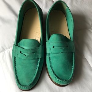 Teal Cole Haan loafers